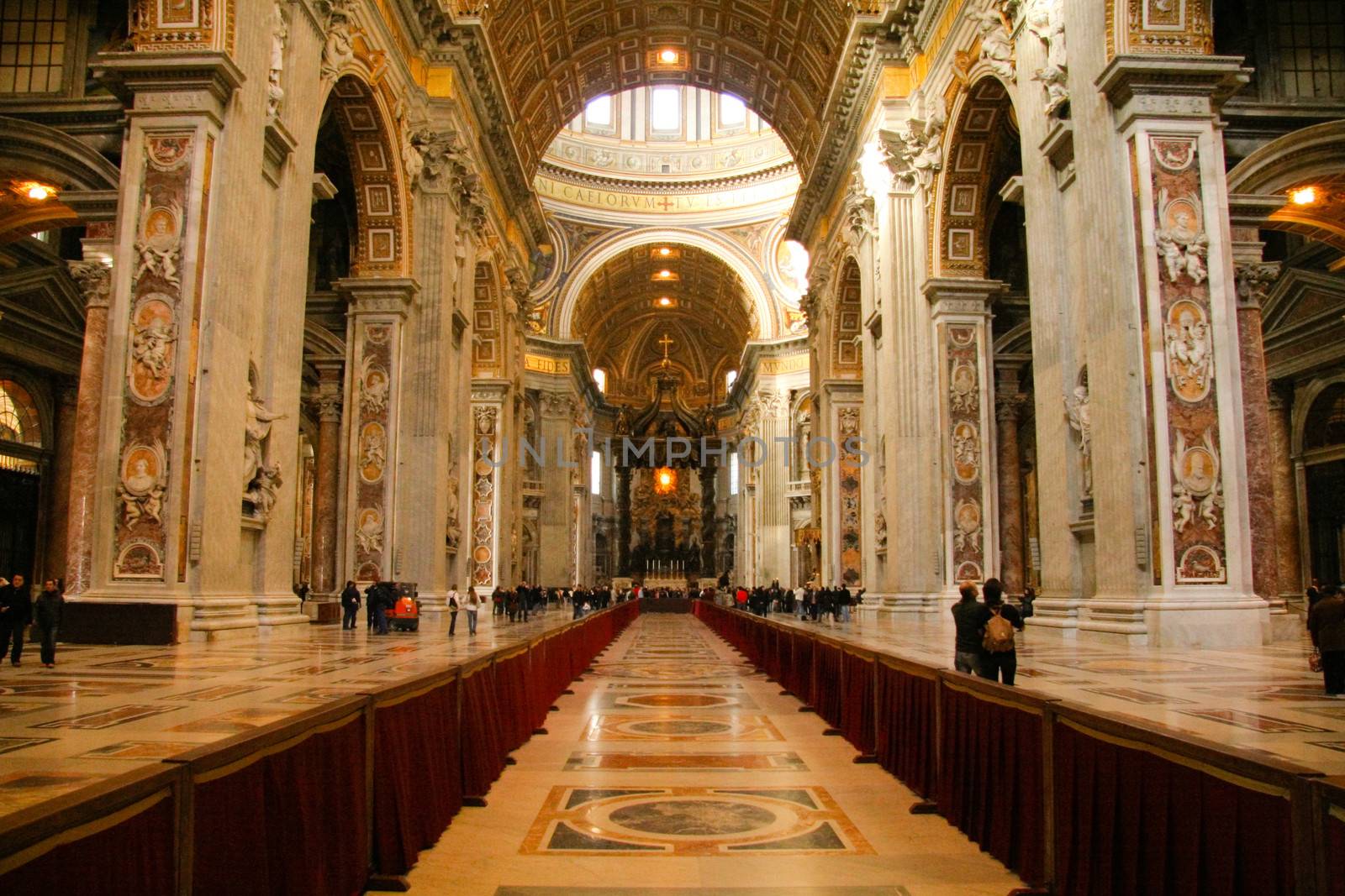 Interiors of the St. Peter's Basilica, St. Peter's Square, Vatican City, Rome, Rome Province, Lazio, Italy