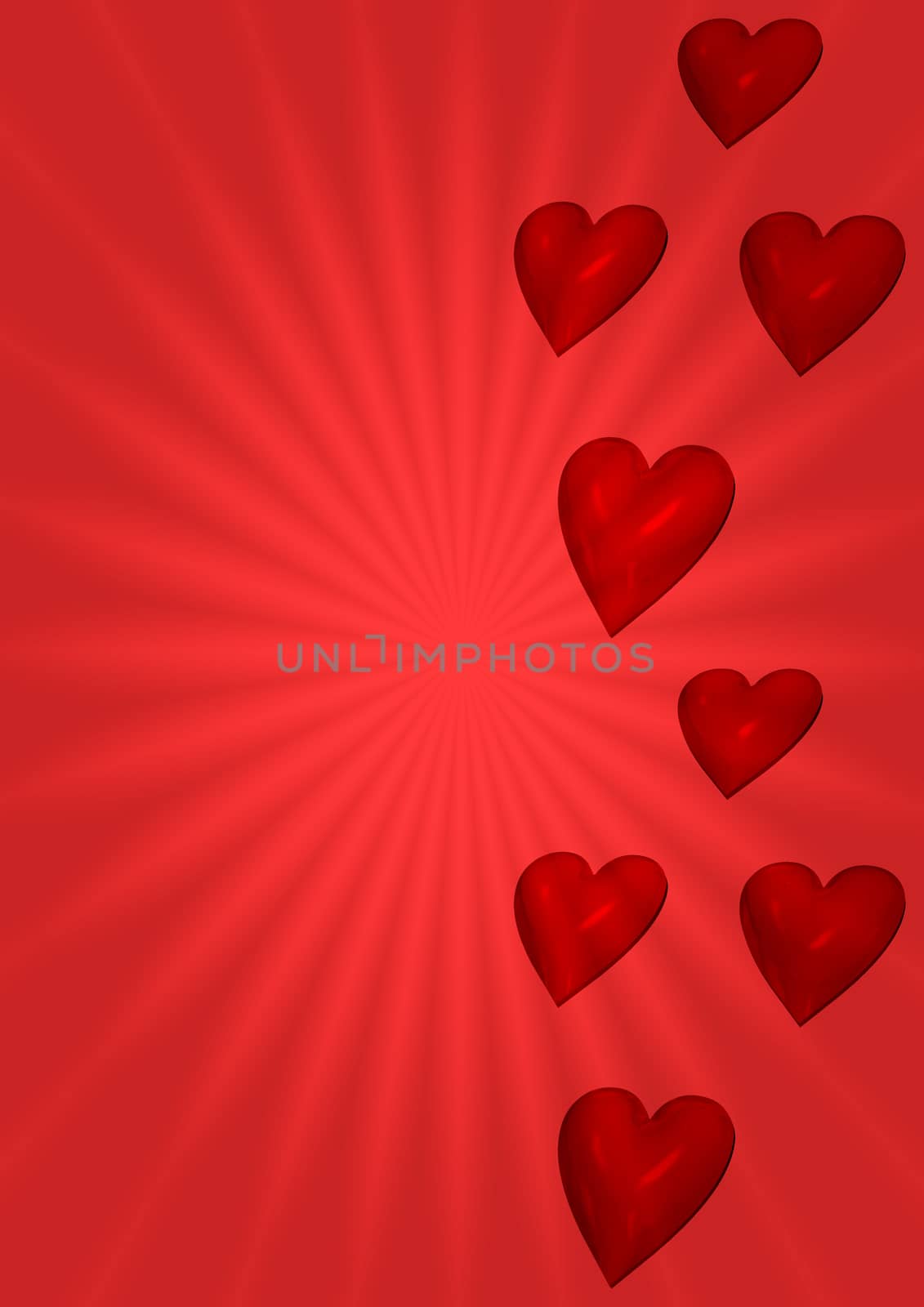 3d generate valentine's day background