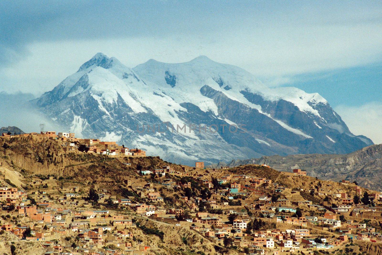 La Paz and Illimani mountain by CelsoDiniz