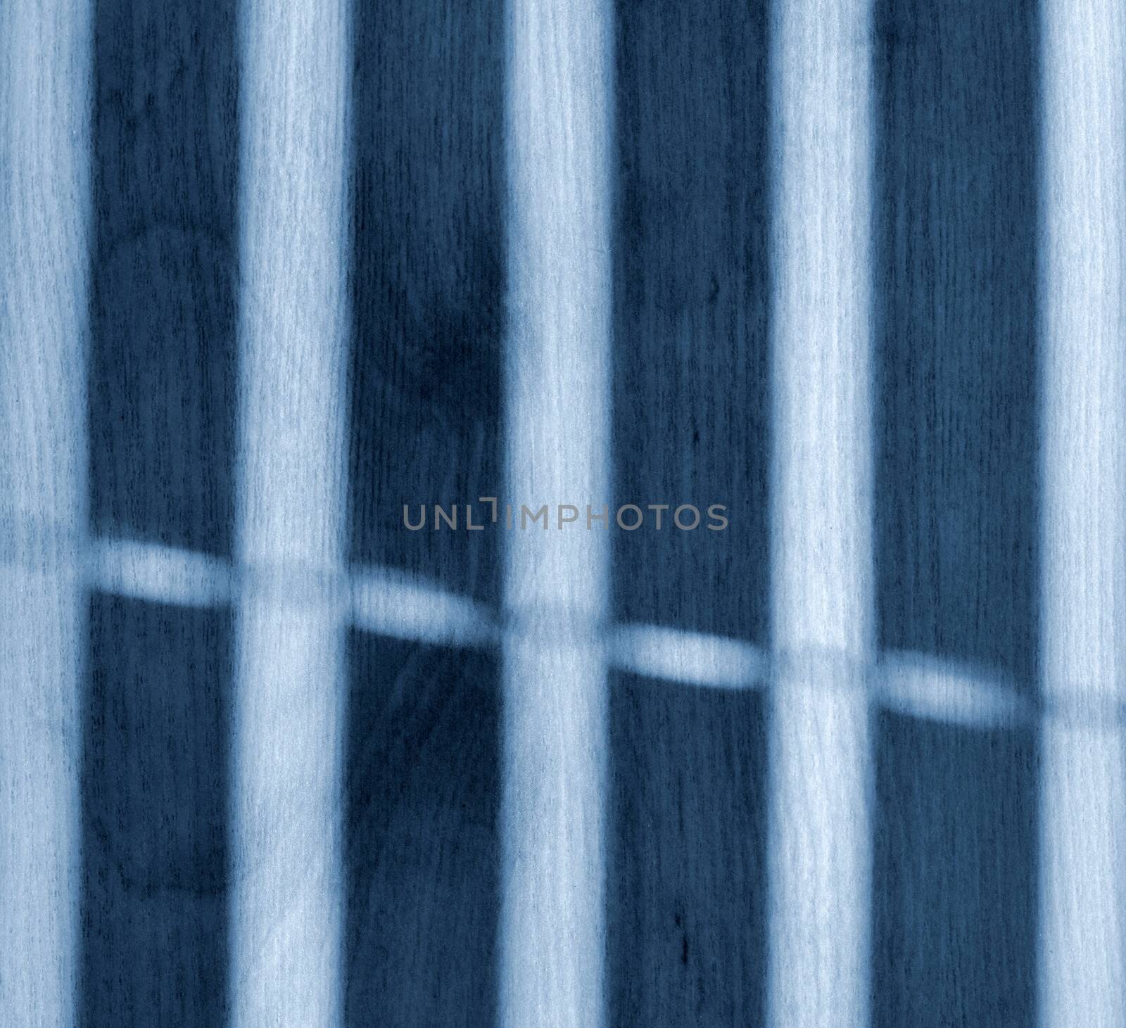 background or texture blue shadow of the window blinds on the floor