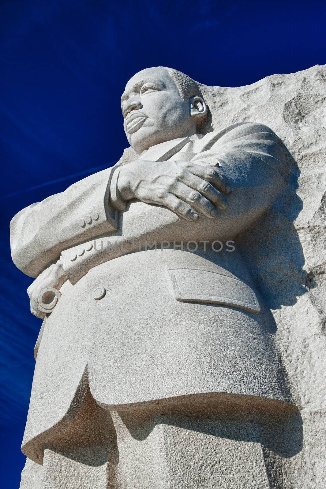 The Martin Luther King, Jr. Memorial statue, located in West Potomac Park in Washington, D.C., USA.