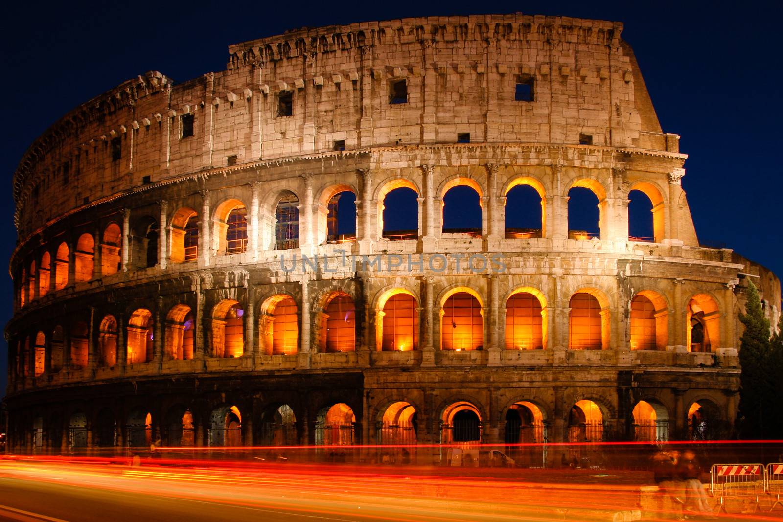 Ruins of an amphitheater, Coliseum, Rome, Lazio, Italy