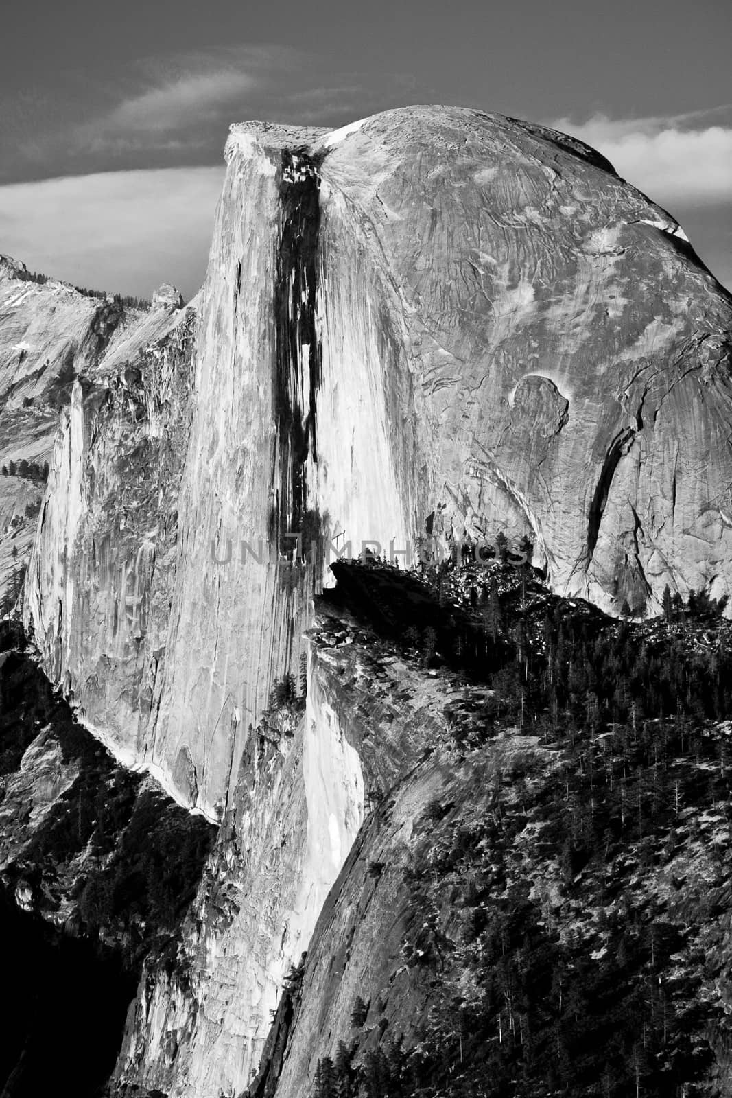 Rock formations in a valley, Glacier Point, Yosemite Valley, Yosemite National Park, California, USA