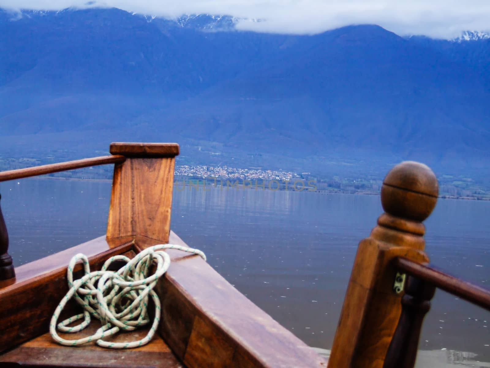 Boat at the Lake Kerkini by ankarb