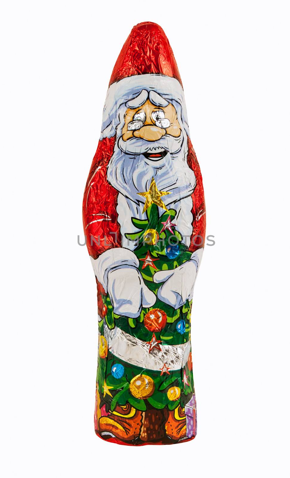 Wrapped chocolate figure of santa Claus by mkos83