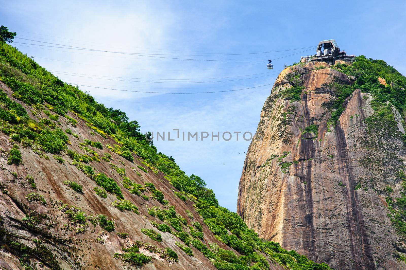 Cable car on Sugarloaf mountain, Rio de Janeiro, Brazil.