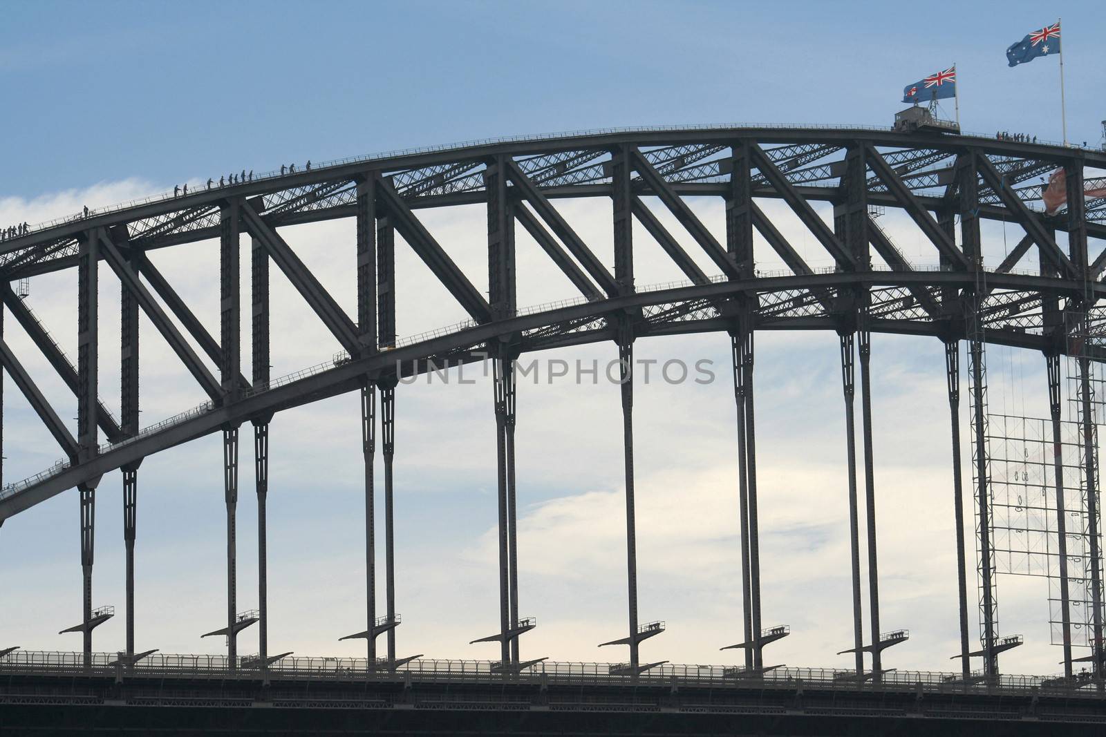 Details of Sydney Harbour Bridge, Sydney Harbor, Sydney, New South Wales, Australia