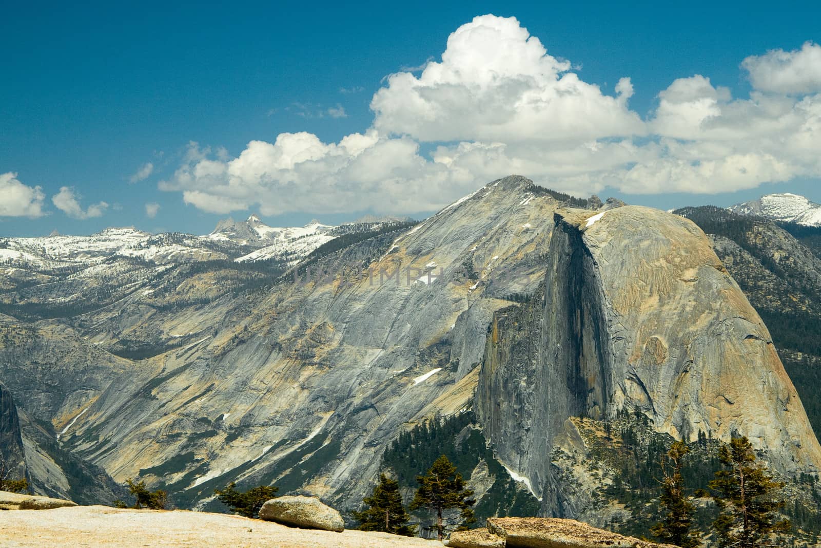 View from the Sentinel Dome in Yosemite, California.