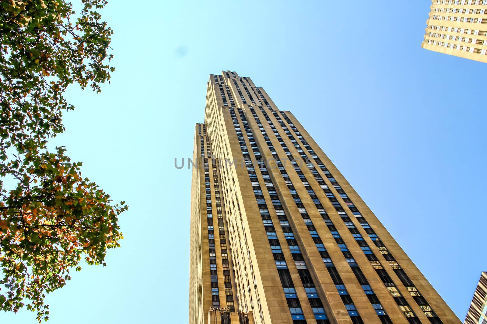 Street view of Rockefeller Center by IVYPHOTOS