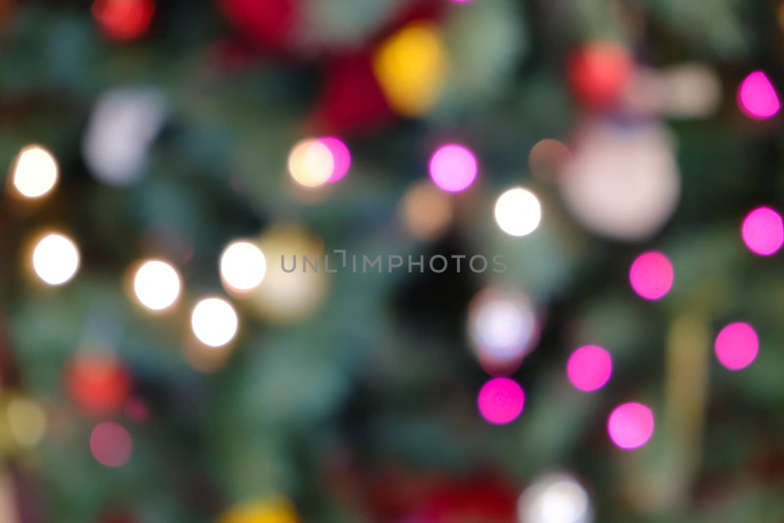Holiday background with blurred lights by IVYPHOTOS