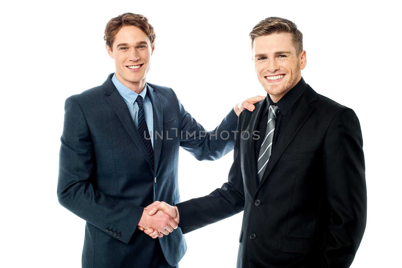 The deal has been finalized. by stockyimages