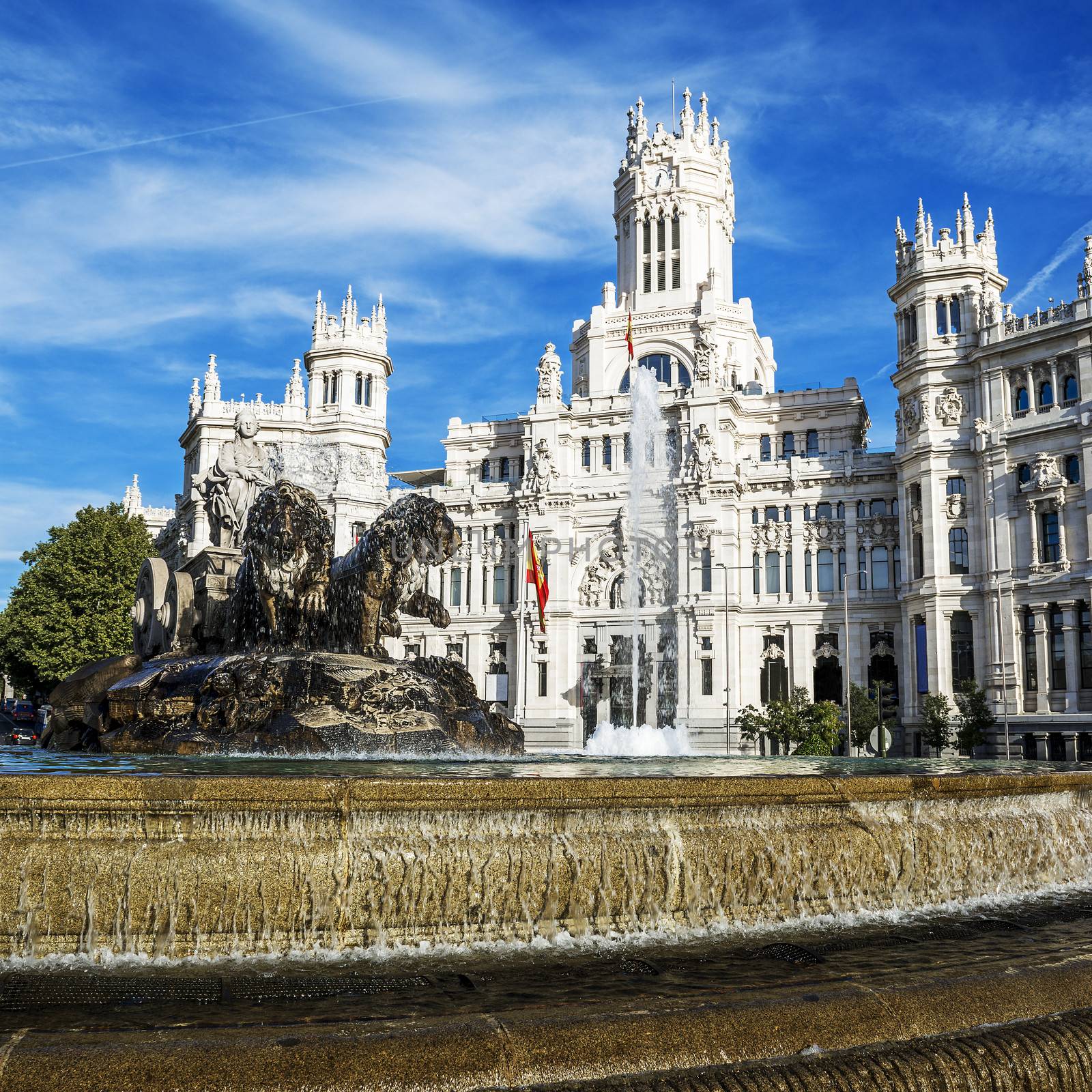 Cibeles museo and  located downtown Madrid, Spain 