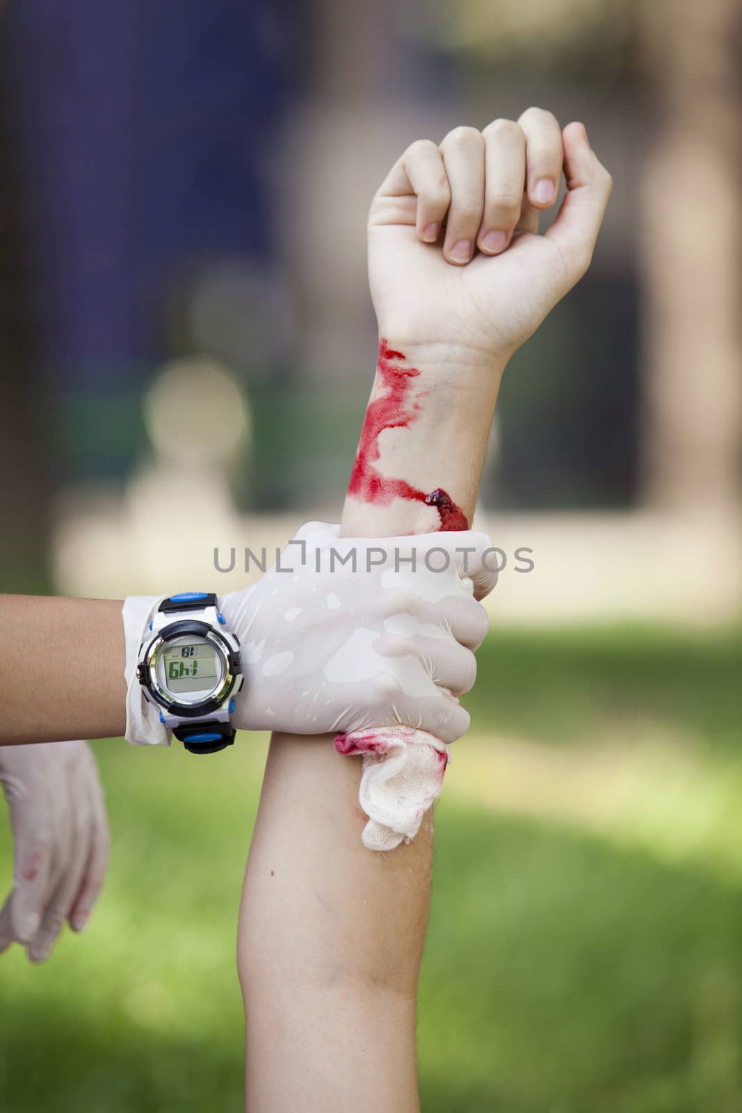 First aid training by wellphoto