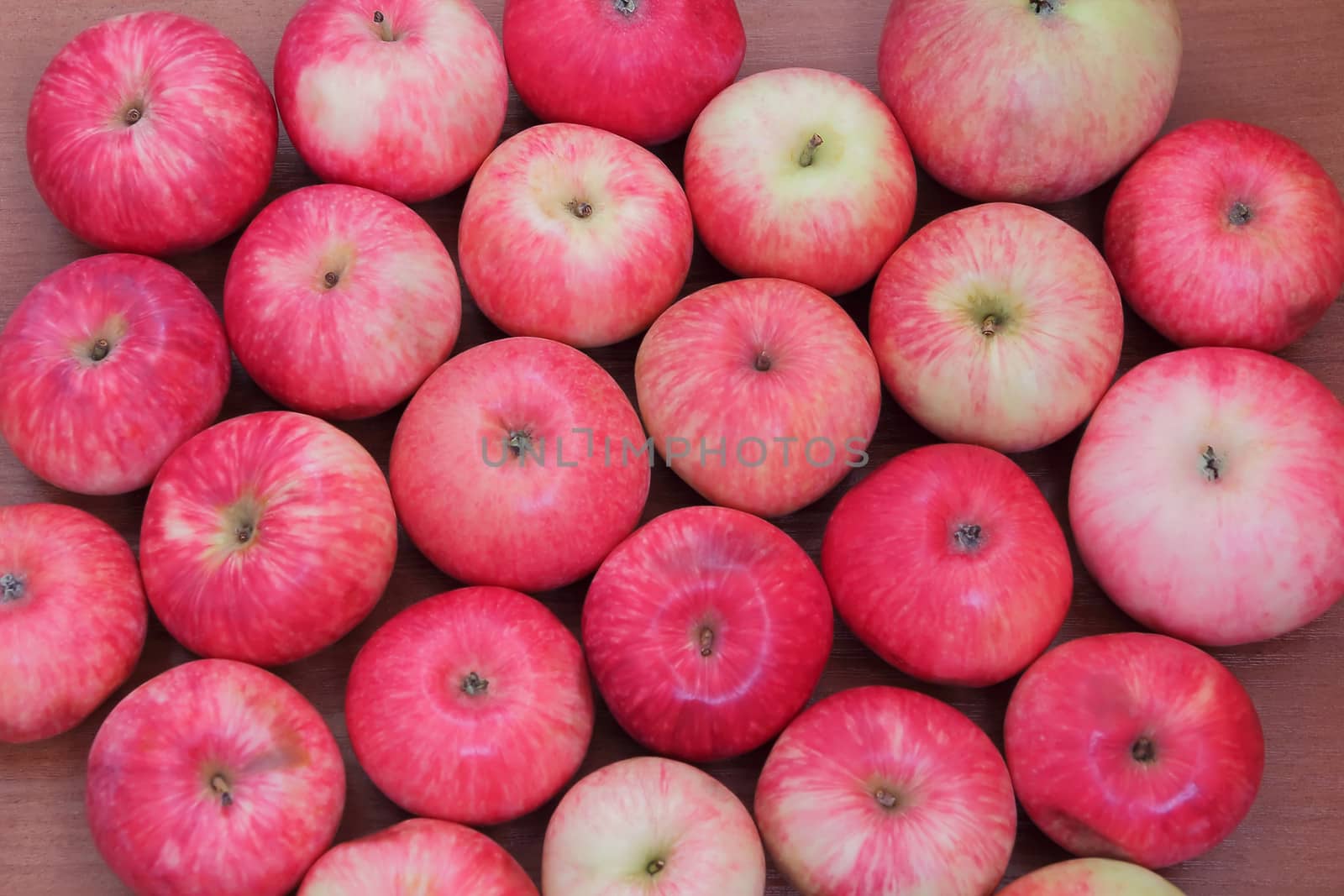Image of background red ripe appetizing apples