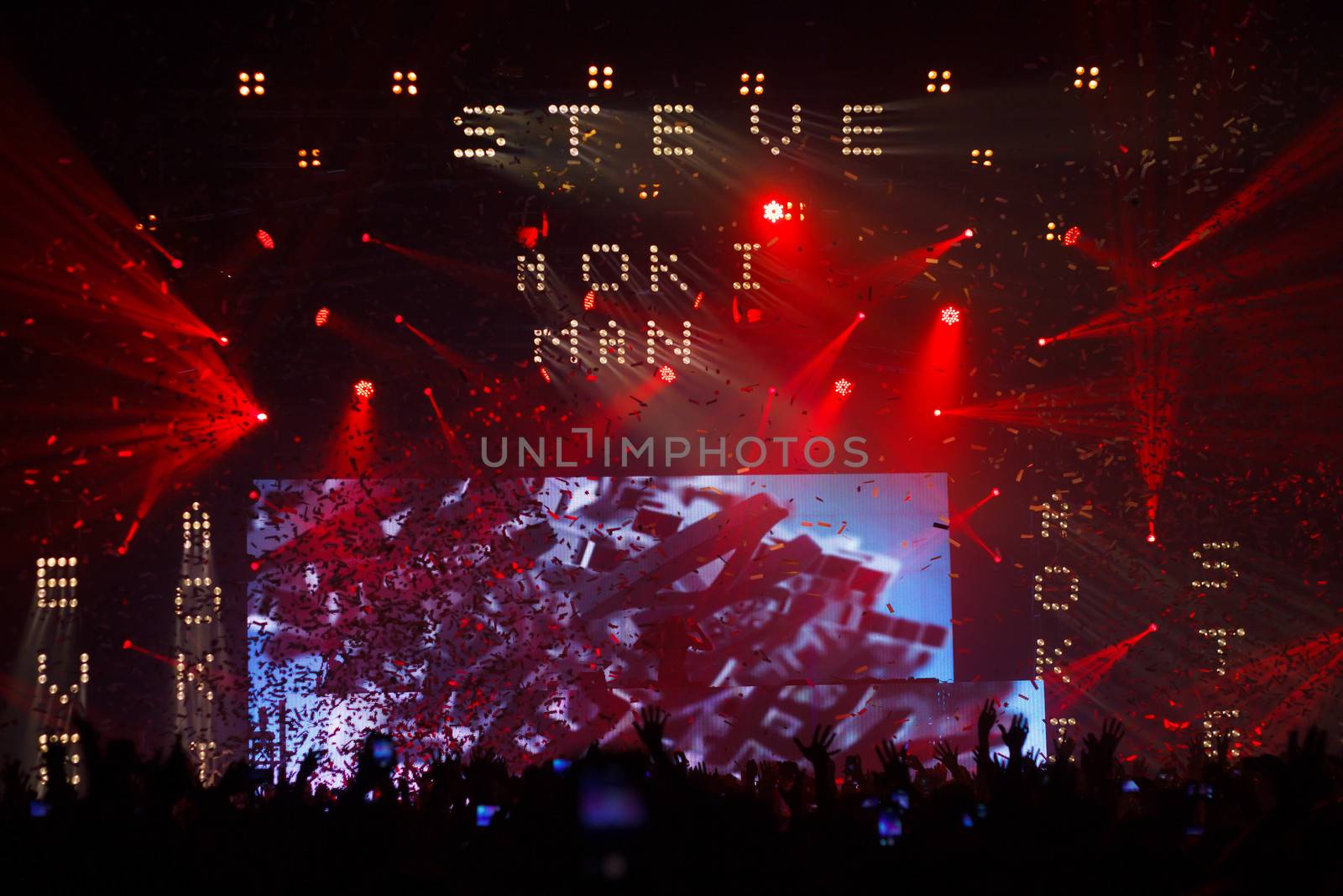 BANGKOK - DECEMBER 9 : STEVE AOKI  show at  808 FESTIVAL 2013, a super-charged international beat buffet that is set to rock the ears dancing feet of Bangkok, Thailand.