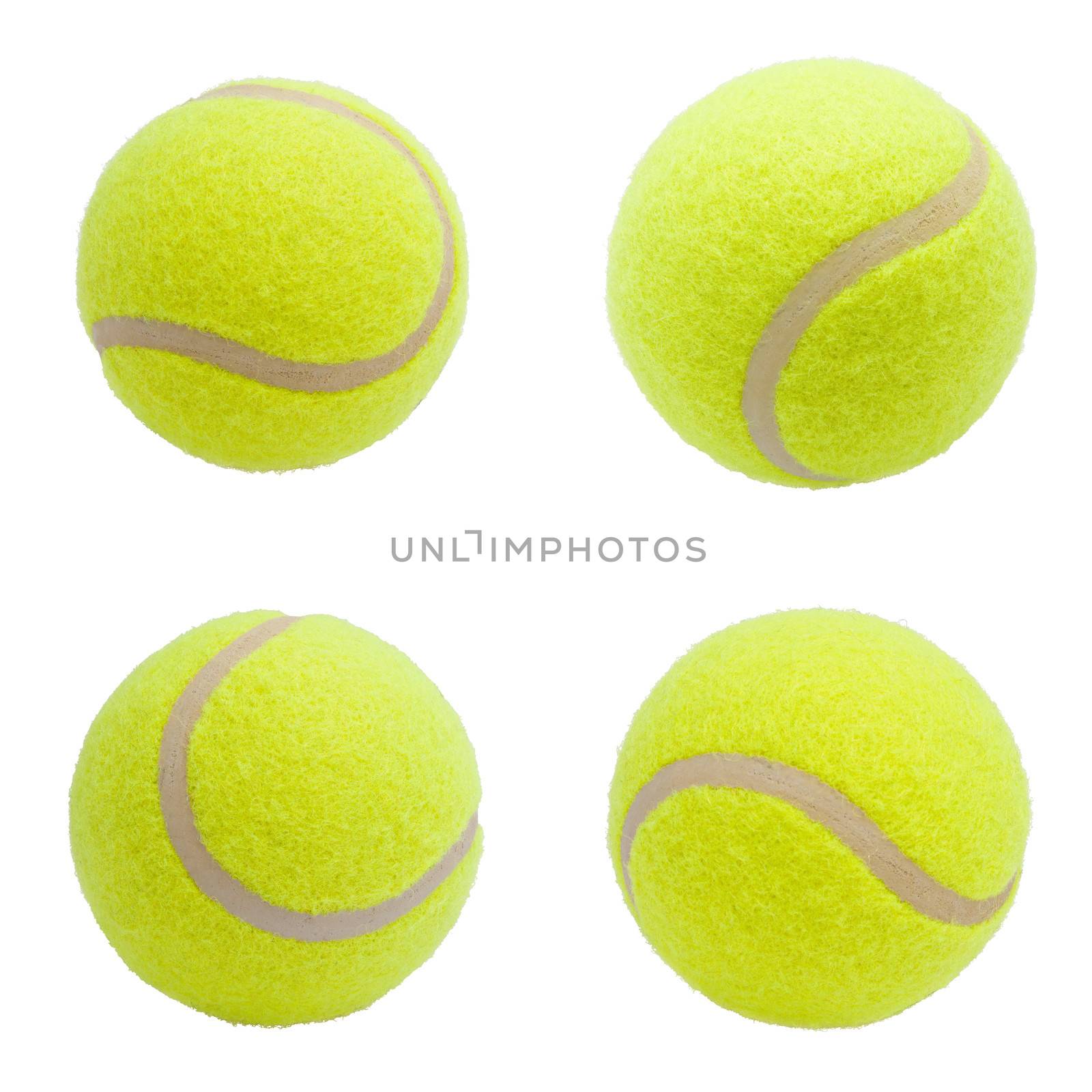 Nice Tennis balls isolated on white background