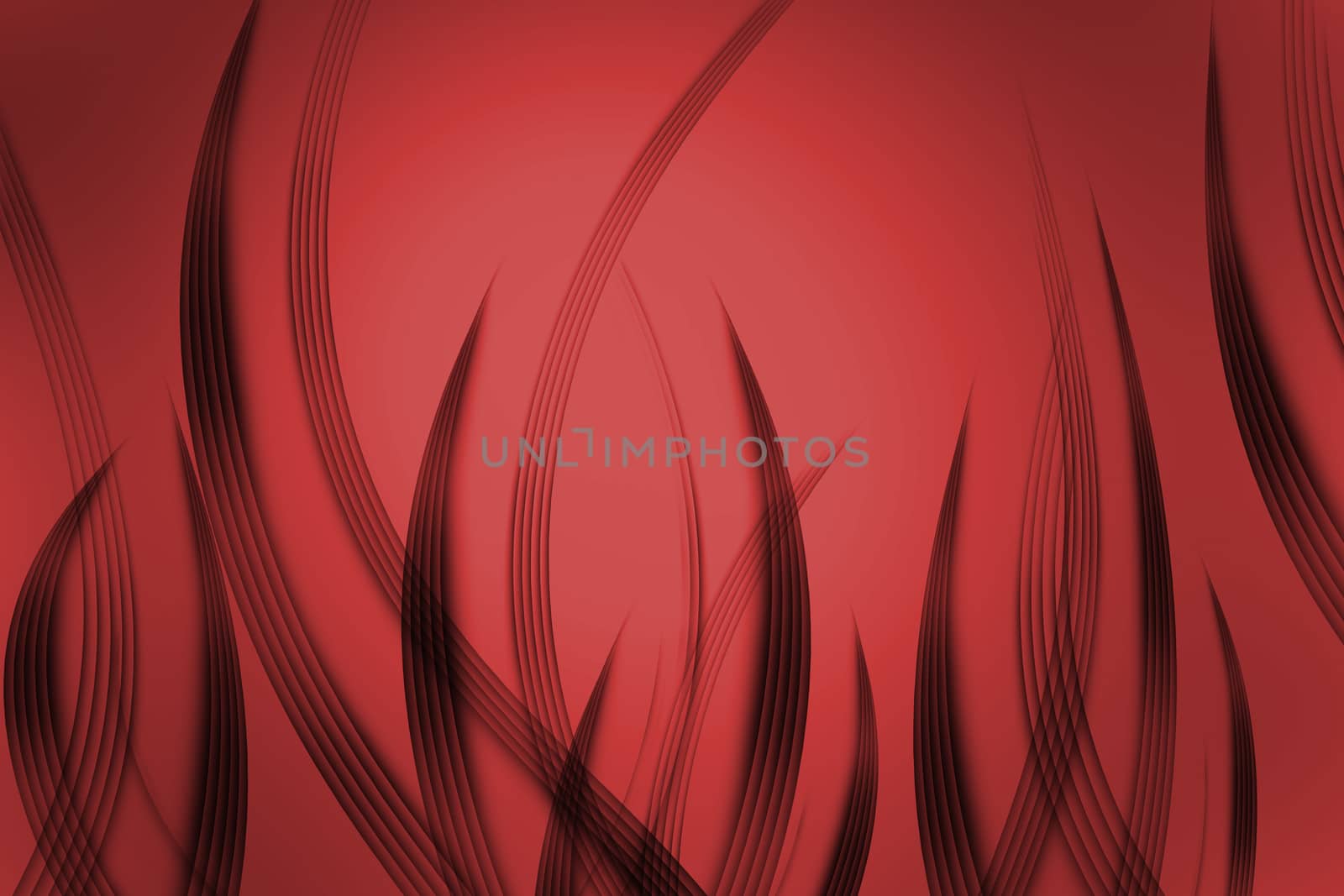 abstract lines and wavy red background