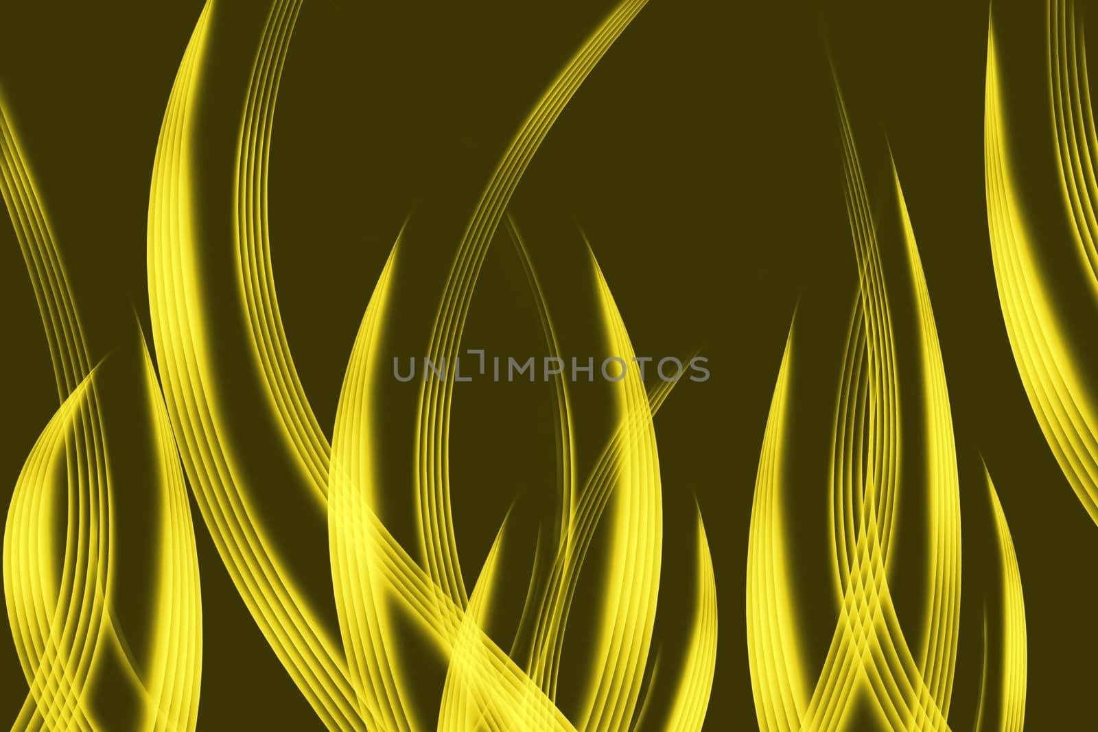 abstract lines and wavy yellow background
