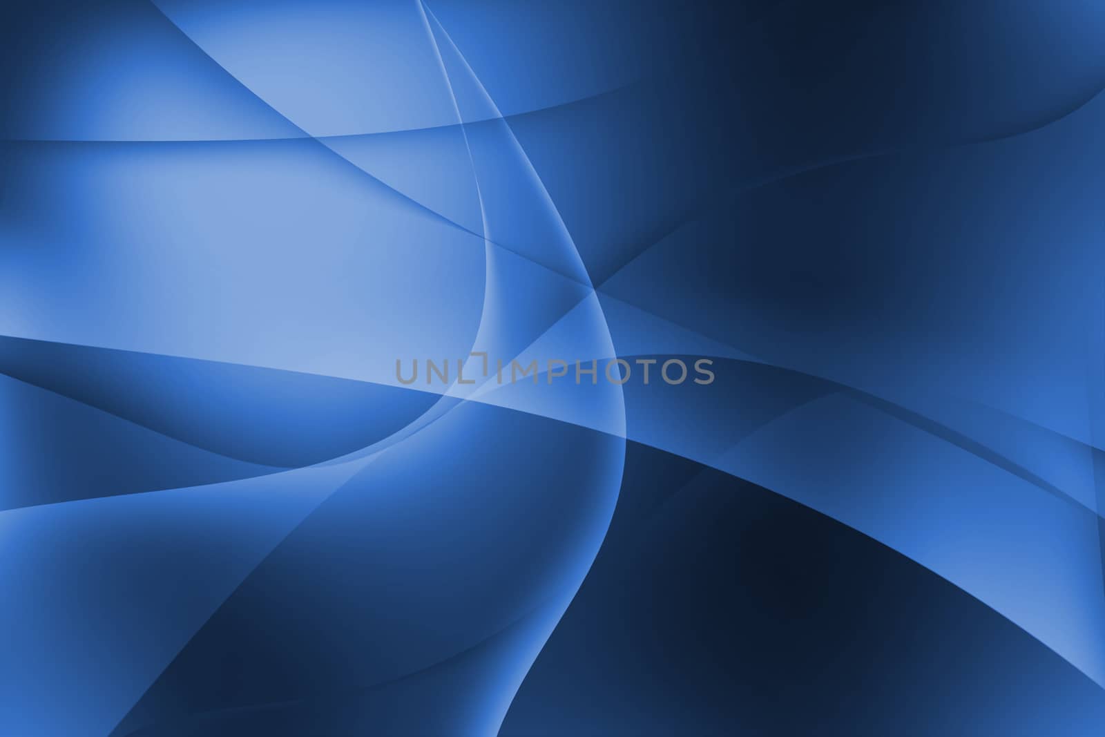 Abstract curve blue background