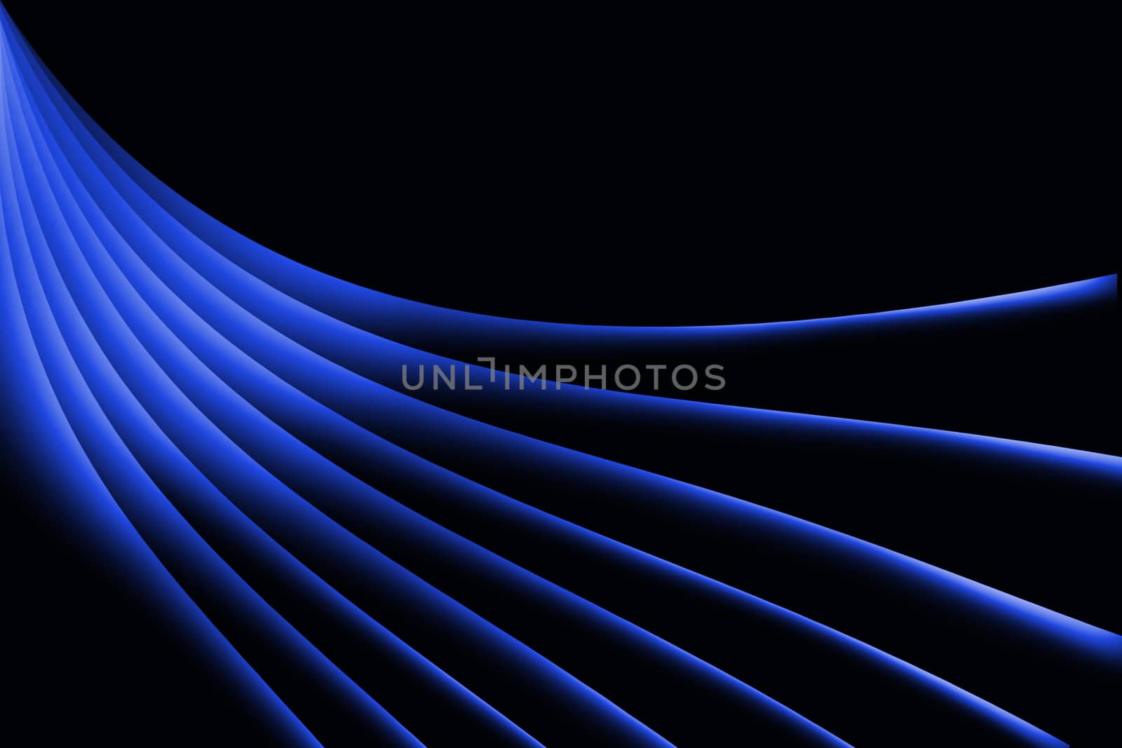 blue abstract lines on dark background