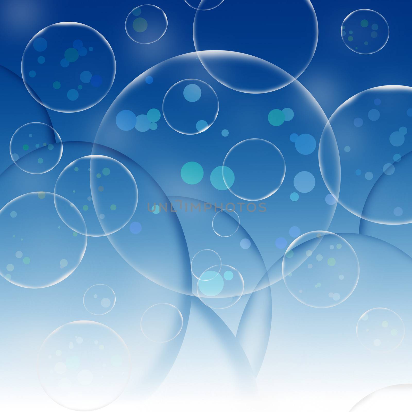 blue abstract round background