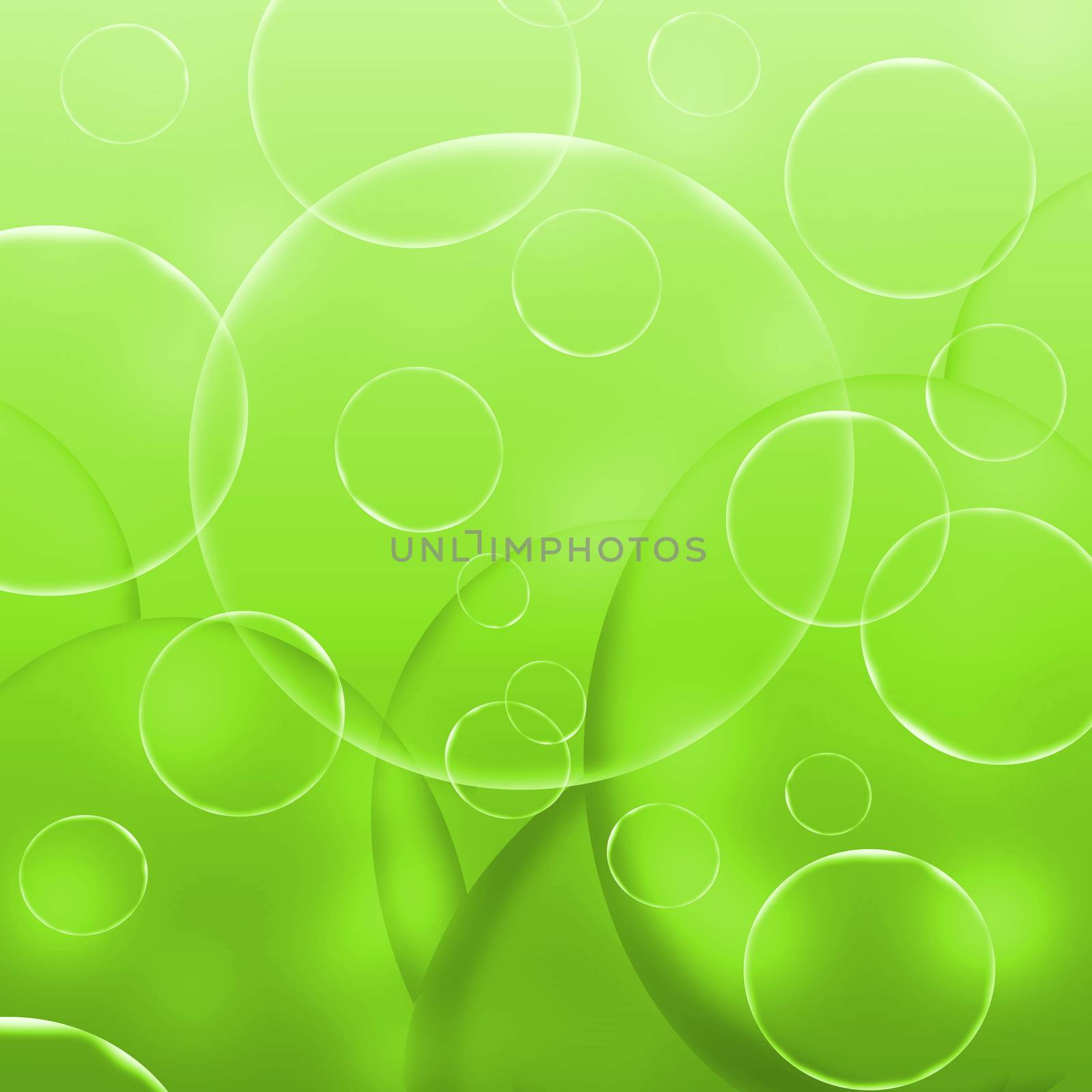 green abstract round background