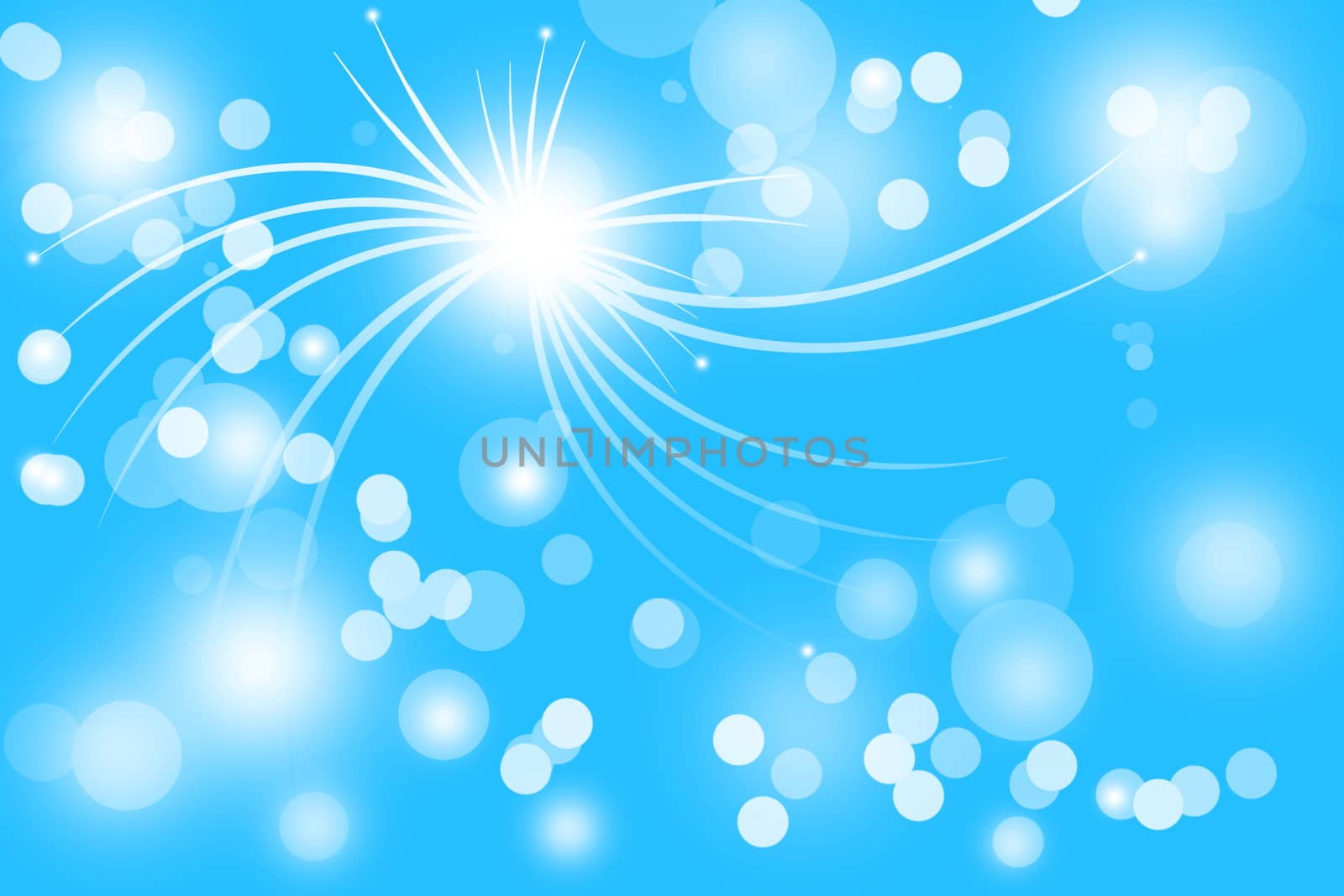 blue abstract line with glowing background