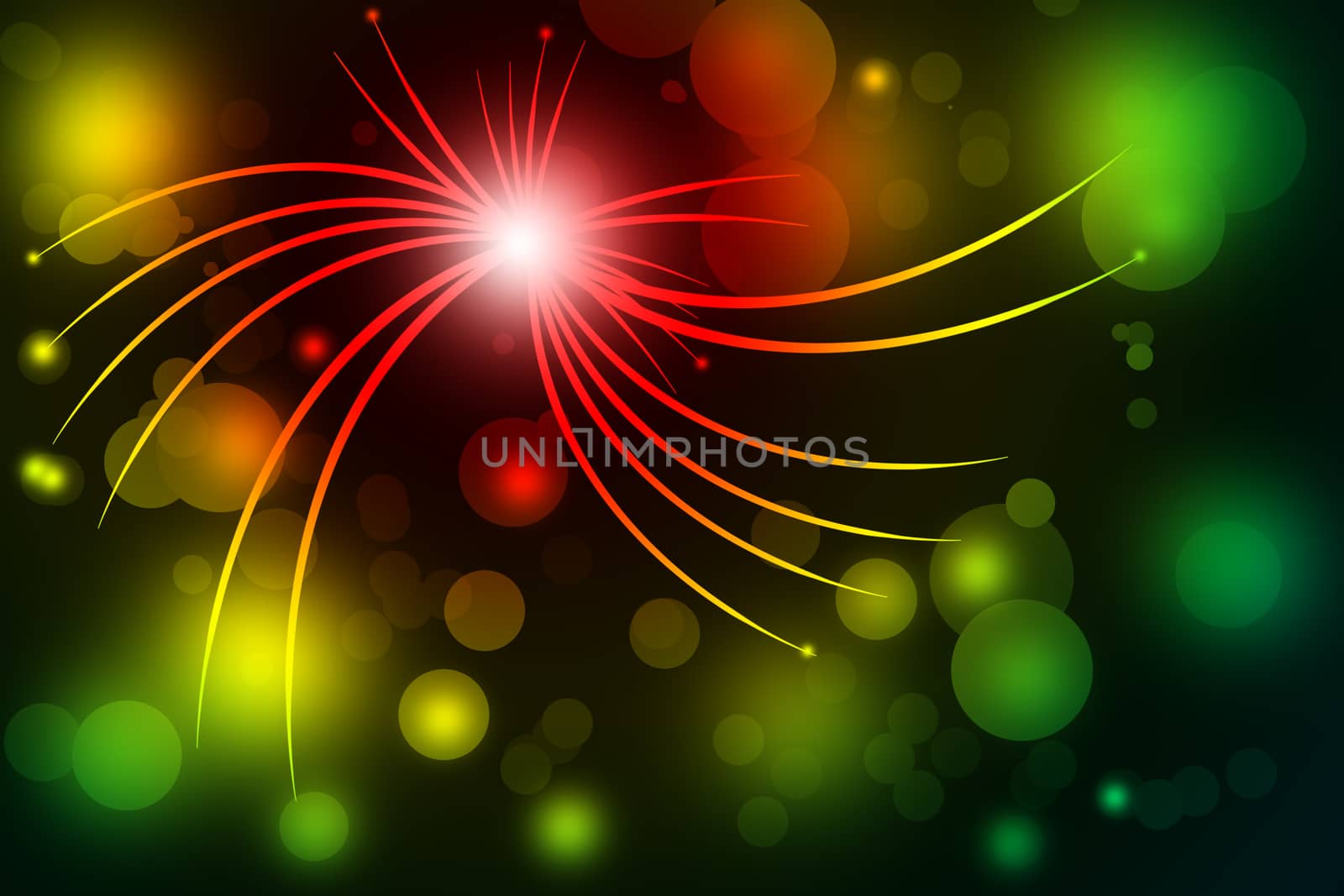 colorful abstract line with glowing background