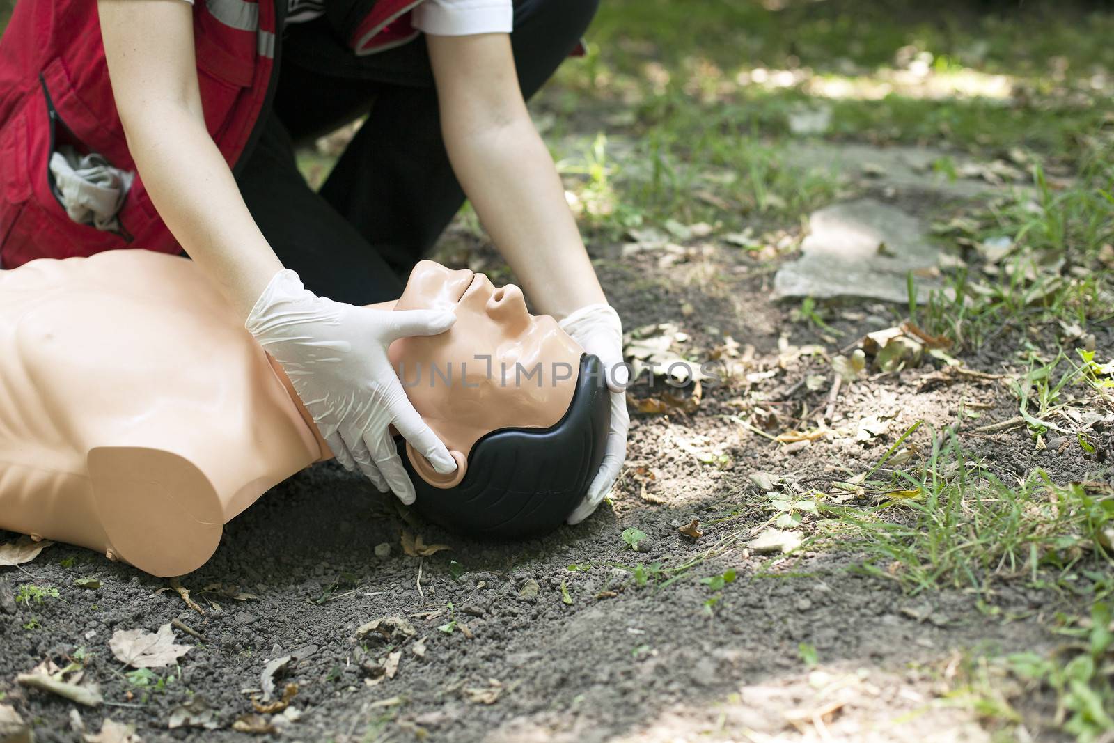 CPR training detail by wellphoto