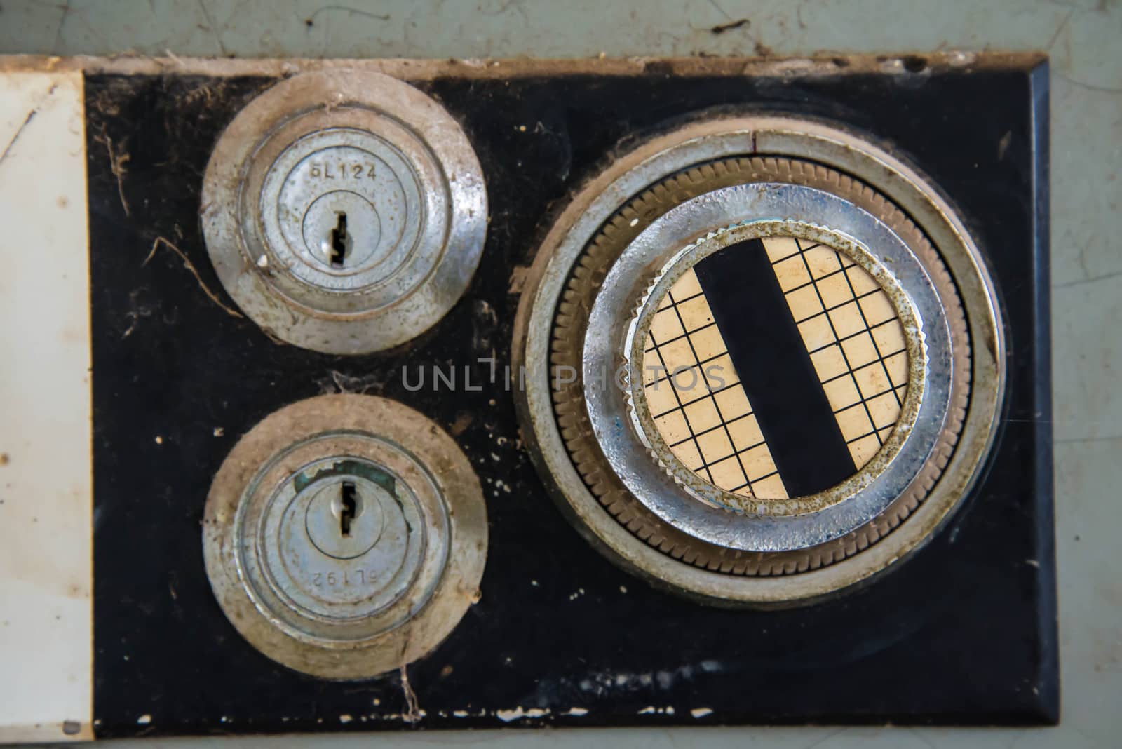 Old safe to store valuable possessions in the home.