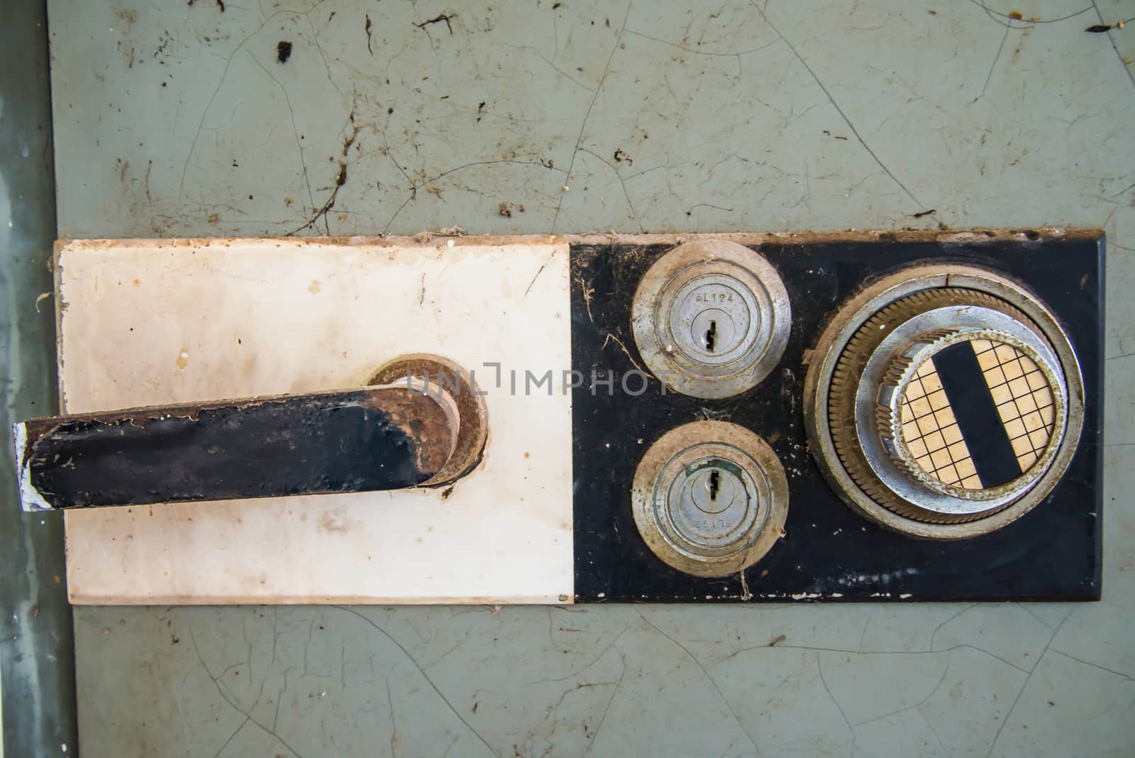 Old safe to store valuable possessions in the home.