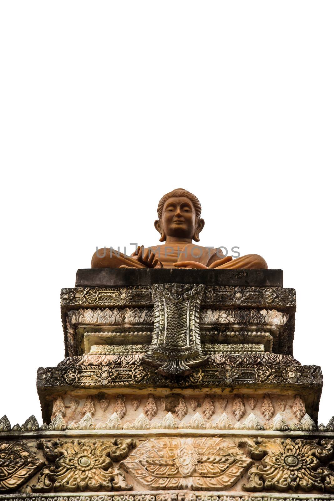 Buddha statue in the temple of Thailand.