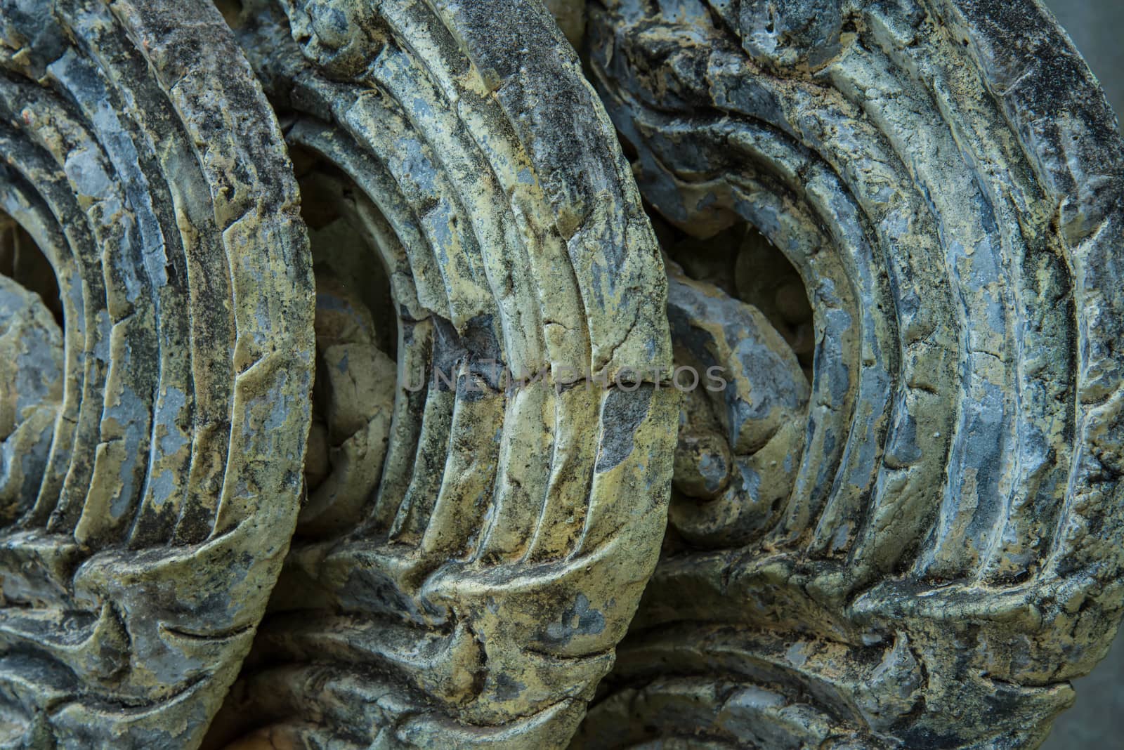 Old sculpture in the temple for background.