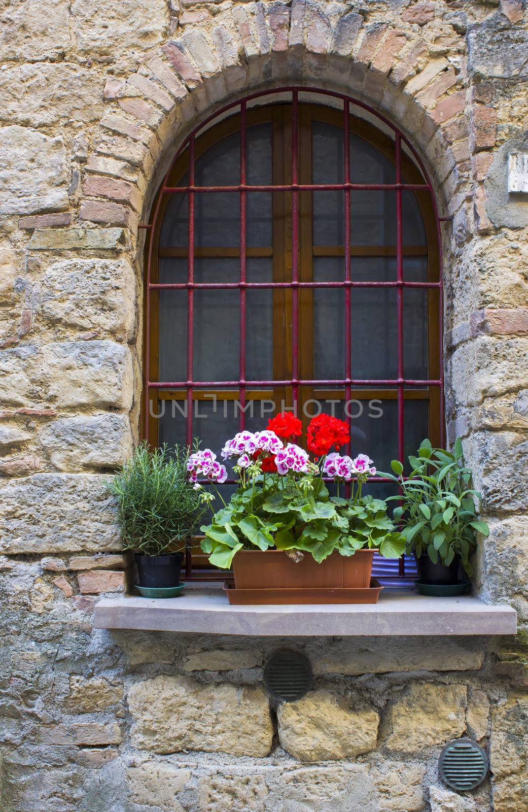 lovely tuscan window, Volterra, Italy by miradrozdowski