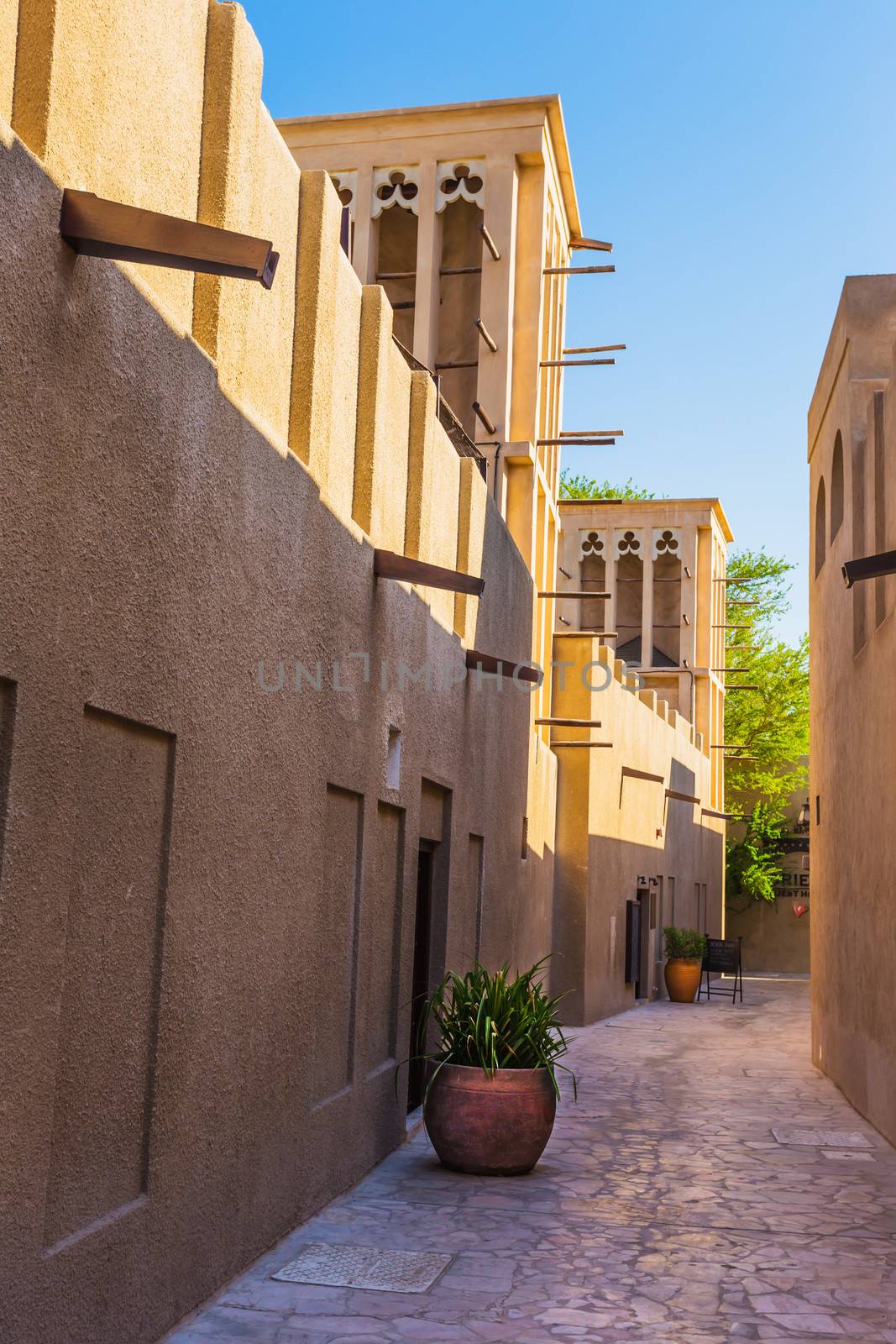 Arab Street in the old part of Dubai, UAE