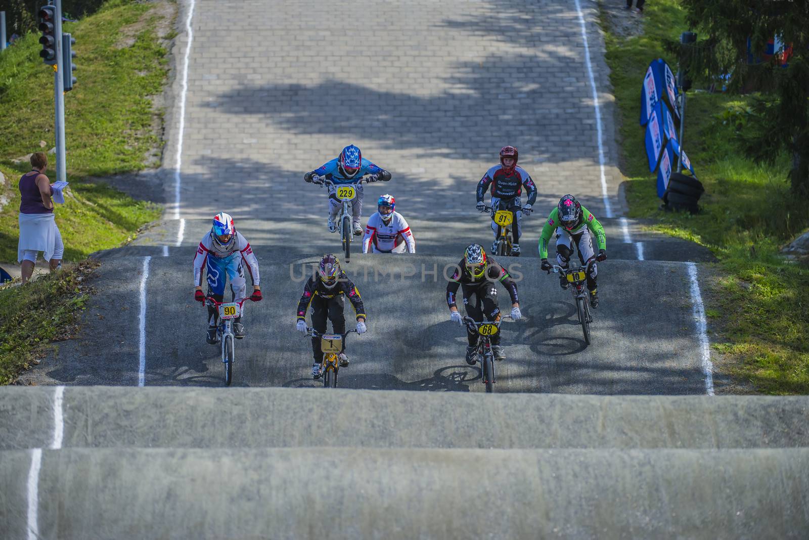 The fifth round of the Norway Cup in BMX was held in Raade (R��de), Norway.  The images are shot 24 August 2013.