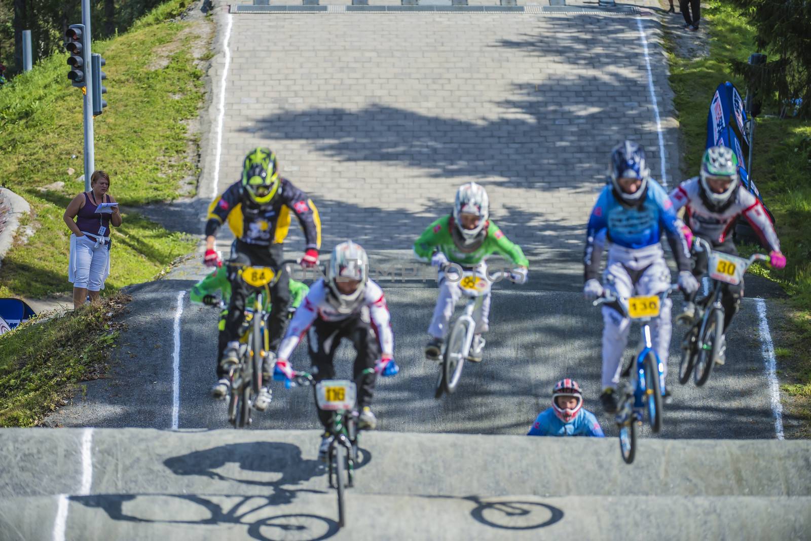 The fifth round of the Norway Cup in BMX was held in Raade (R��de), Norway.  The images are shot 24 August 2013.