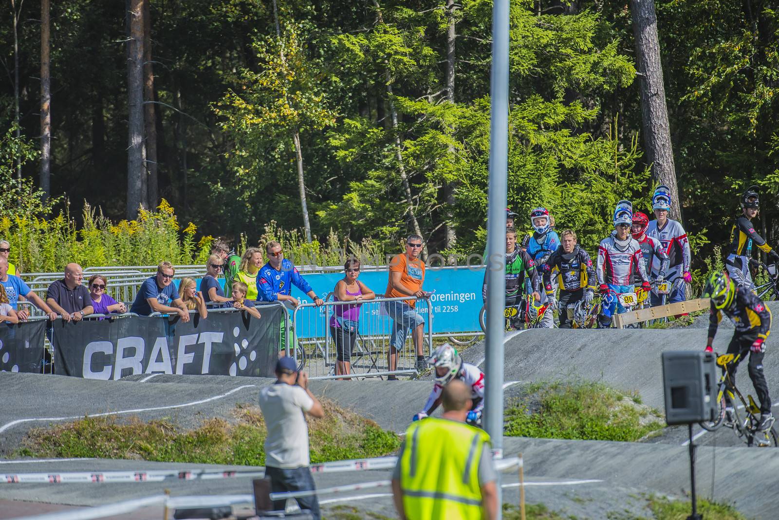 The fifth round of the Norway Cup in BMX was held in Raade (R��de), Norway.  The images are shot 24 August 2013.