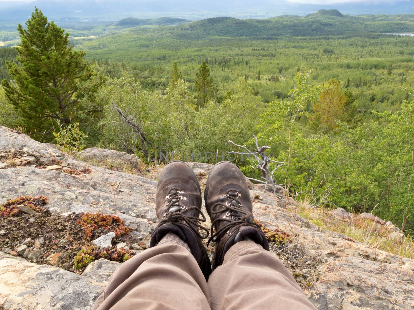 Resting taiga hiker Yukon Territory Canada by PiLens