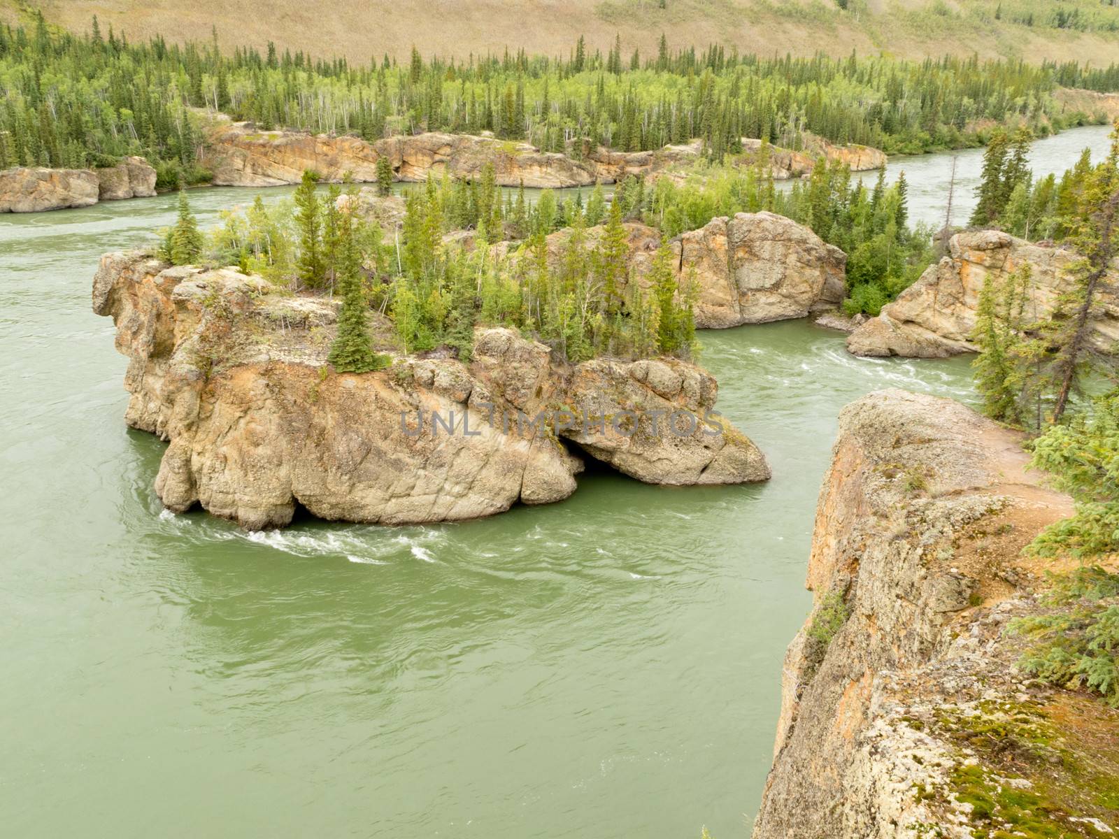 Five Finger Rapids rocks Yukon River YT Canada by PiLens