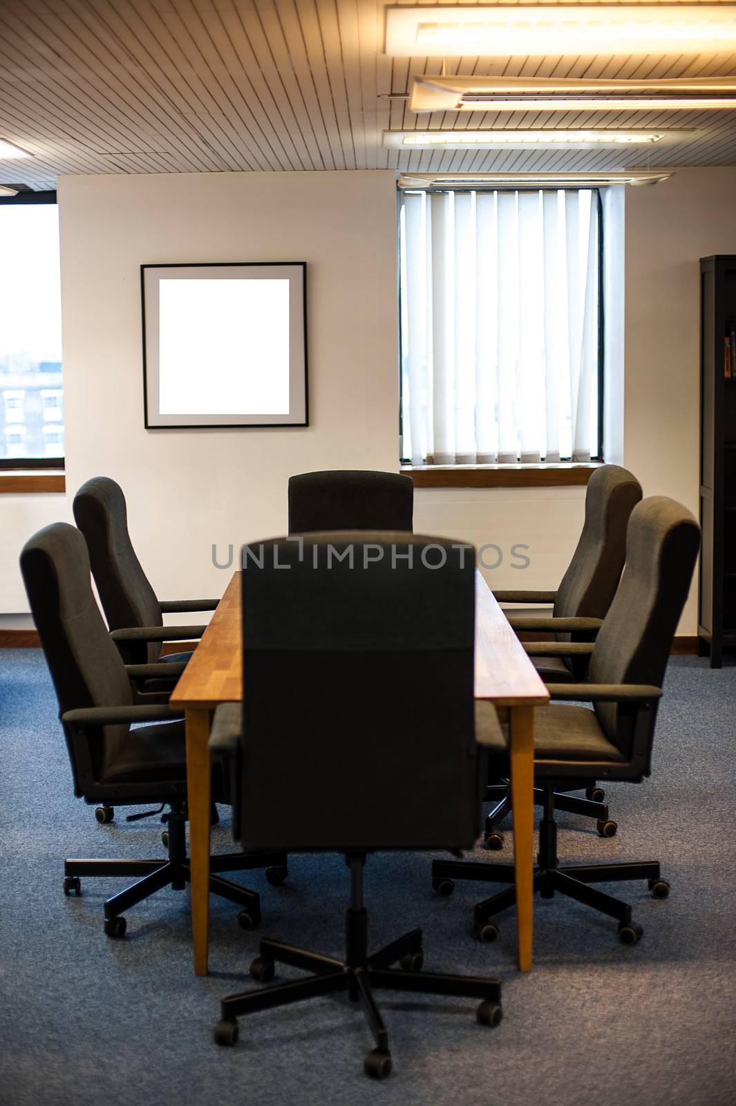 Empty conference room by stockyimages