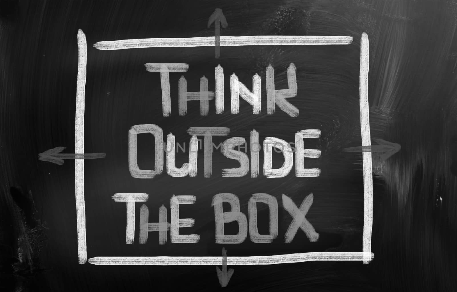 Think Outside The Box Concept