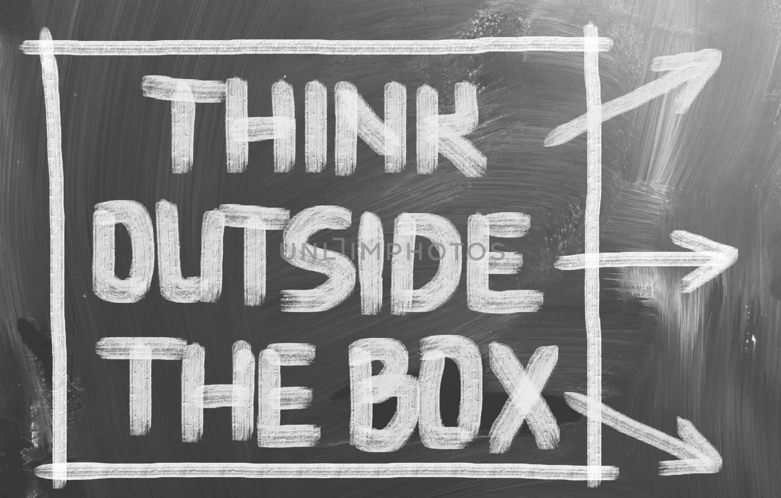 Think Outside The Box Concept