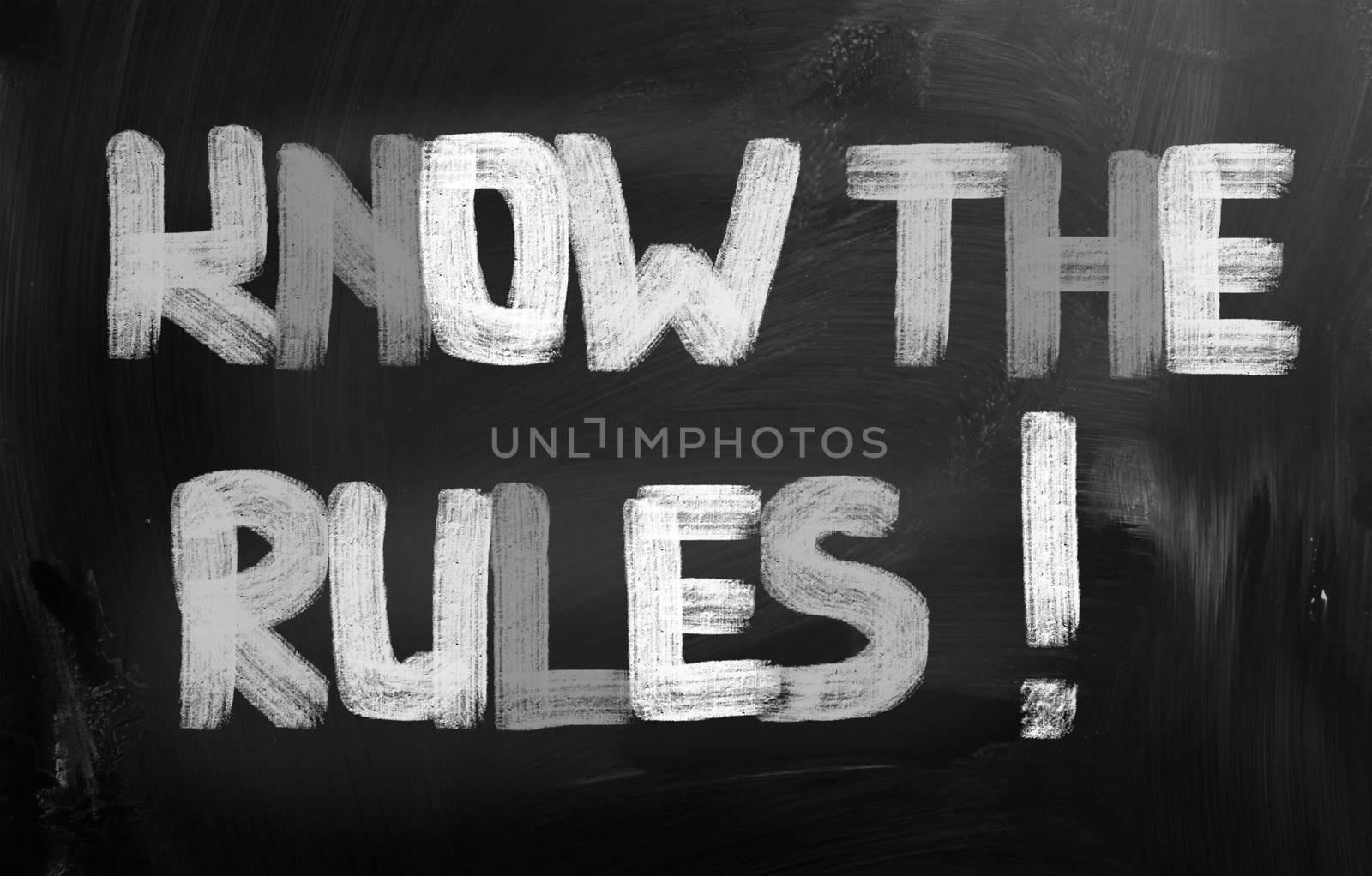 Know The Rules Concept