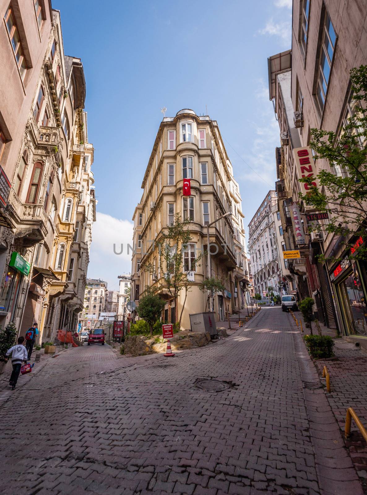 Busy Istanbul Neighborhood by Creatista