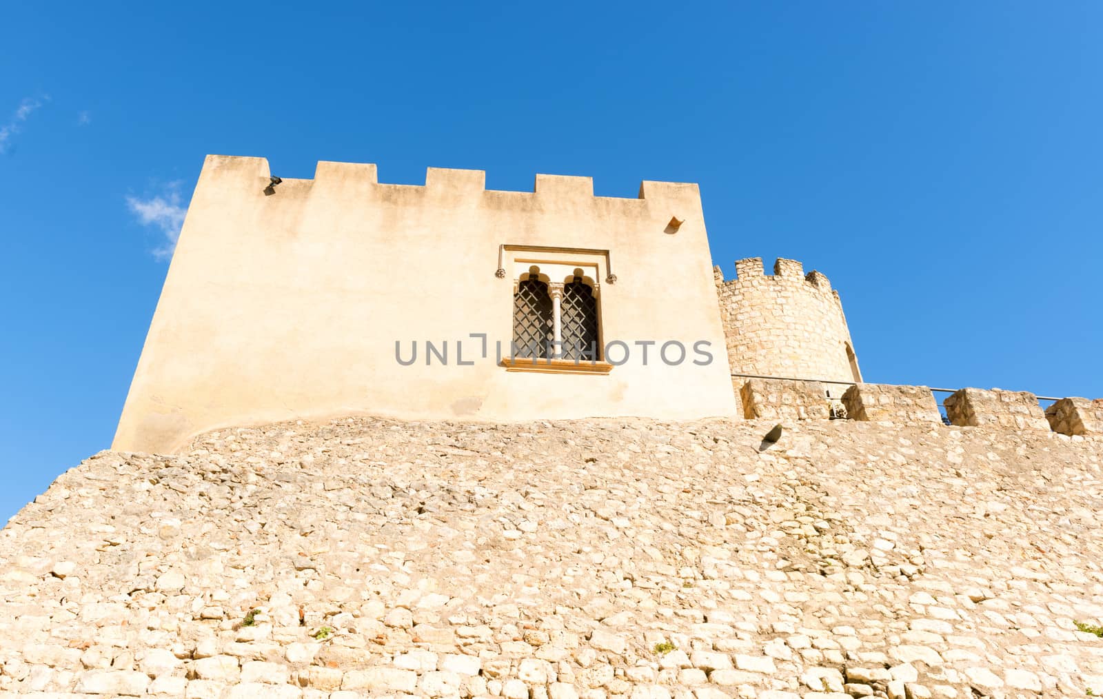 Castle in Castellet i la Gornal monument indexed in the Catalan heritage register near Barcelona, Spain