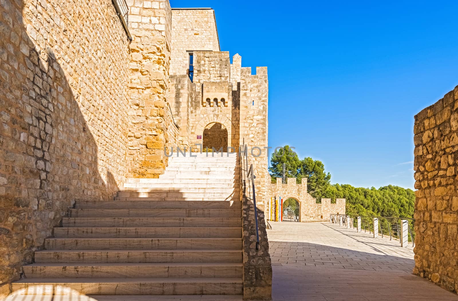 Castellet i la Gornal monument indexed in the Catalan heritage register near Barcelona, Spain