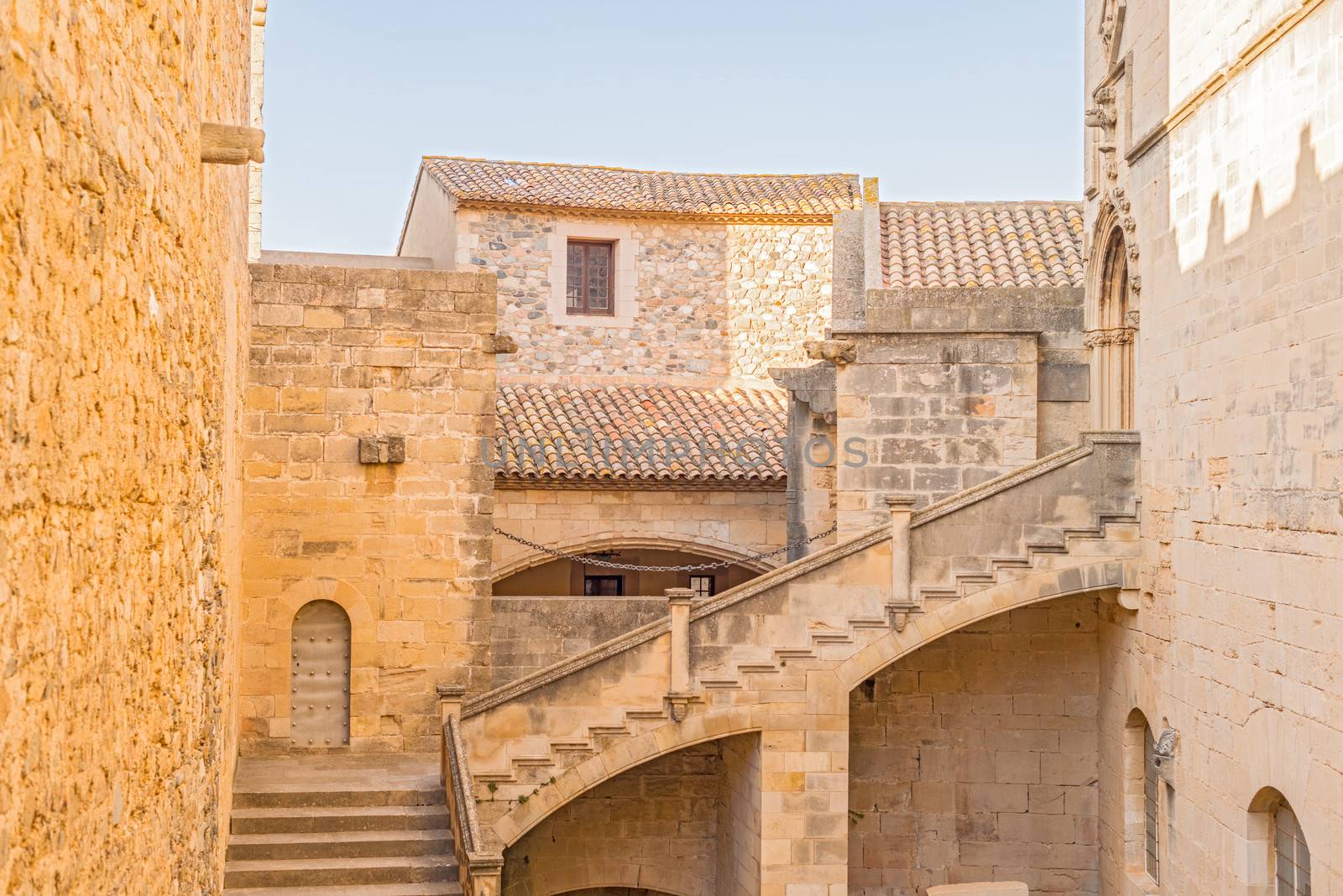 Monastery of Santa Maria de Poblet inCatalonia,Spain. It is UNESCO World Heritage Site. 