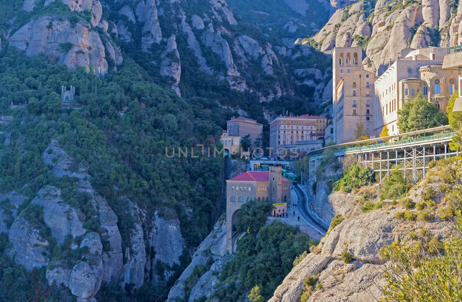 Montserrat monastery near Barcelona, Spain by Marcus