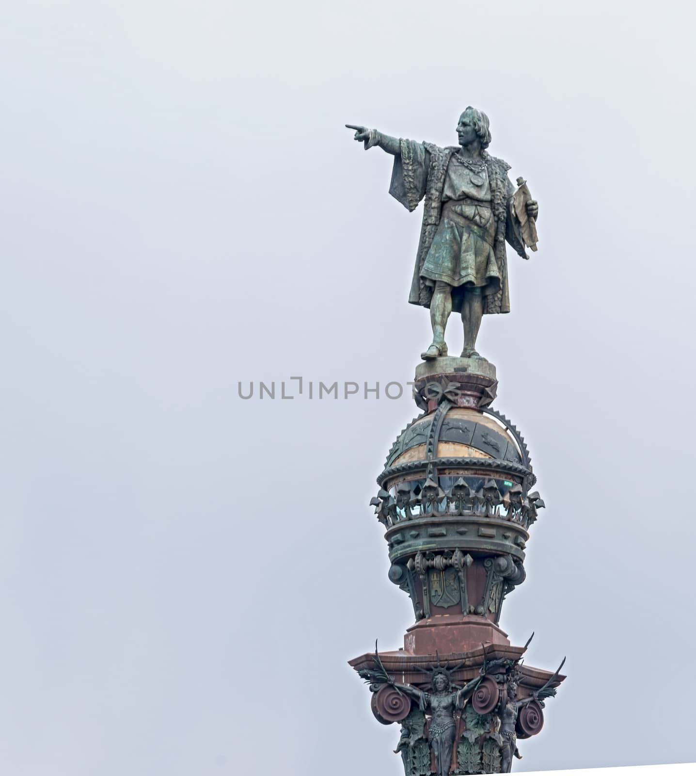 Statue of Christopher Columbus in Barcelona, Spain by Marcus